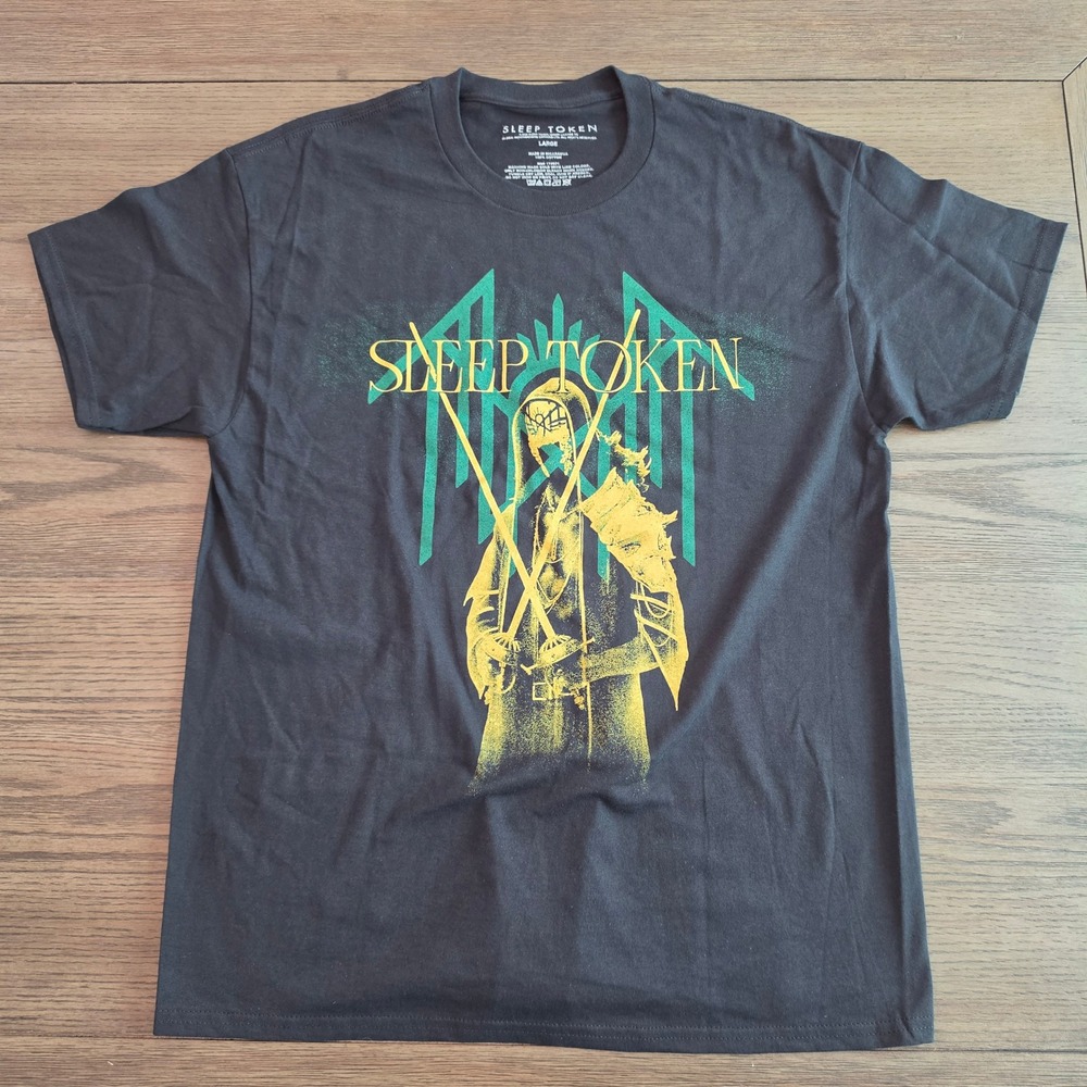 Sleep Token Band T-Shirt Mens Large Black Vessel Graphic Tee Licensed NWOT